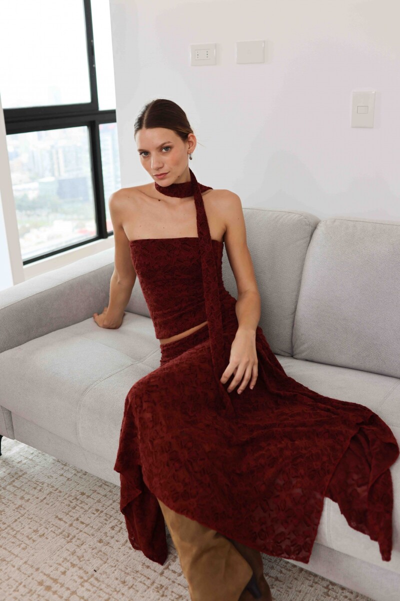 TOP MALIBÚ BURGUNDY