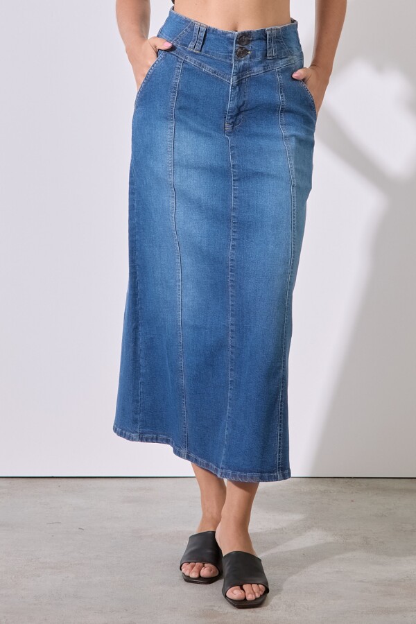 Falda Maxi Denim JEAN