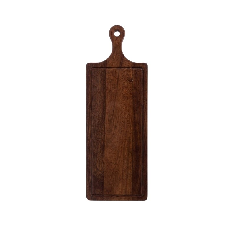 BANDEJA RECT MADERA C/MANIJA 35X15CM Unica