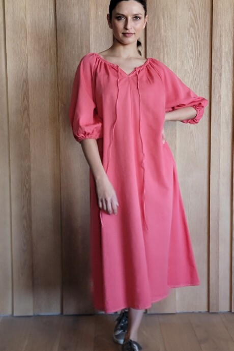 Vestido Bayahibe Lino Coral
