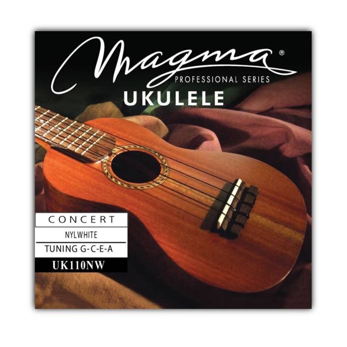 Encordado Magma Ukelele Concert Nylwhite Hawaiian UK110NW 