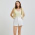 SHORTS FEM BEGE CLARO