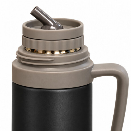 Set Termo 750Ml Manija Fija + Mate 160Ml Ac Inox Comet Negro