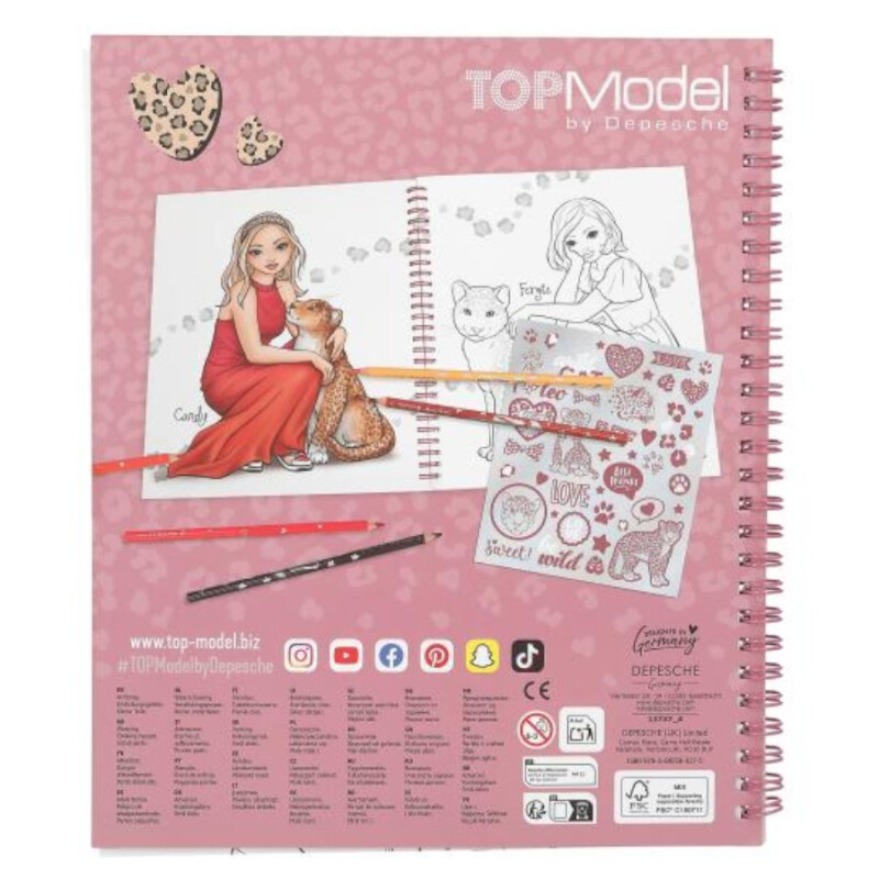 Libro para Colorear Felinos Top Model Libro para Colorear Felinos Top Model