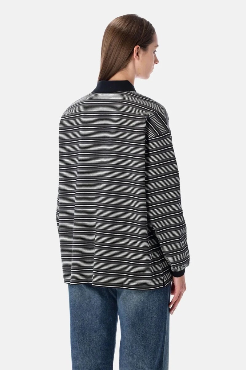 W' L/S LARGO POLO T-SHIRT Rayas