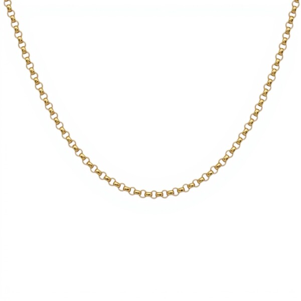 Cadena oro Rolo - Oro bajo - Sin Piedra - CD8064 sinpiedra