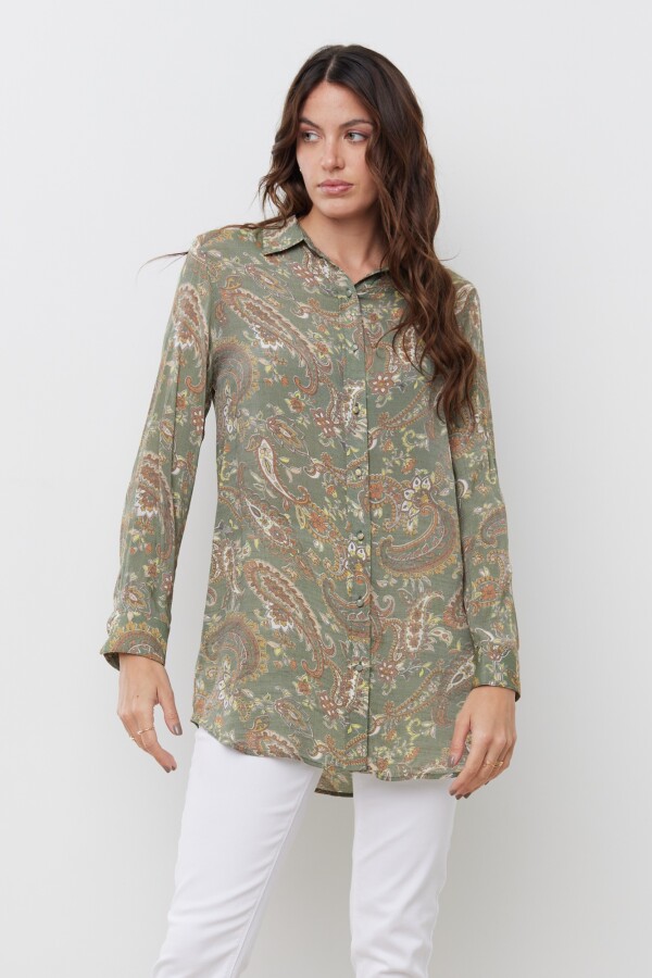 Camisa Print OLIVA/MULTI