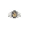 Anillo Profesión -Plata y Oro-Sin Piedra-AP5021 sinpiedra