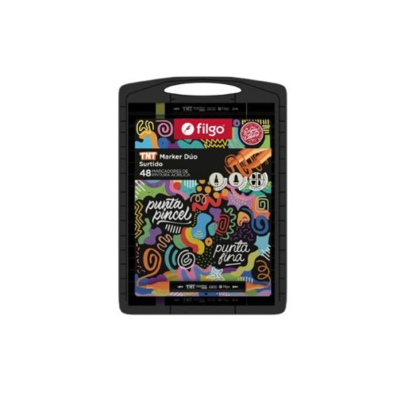 Filgo Marcador Tnt Duo Market - Estuche Plástico 48 Surtidos Filgo Marcador Tnt Duo Market - Estuche Plástico 48 Surtidos