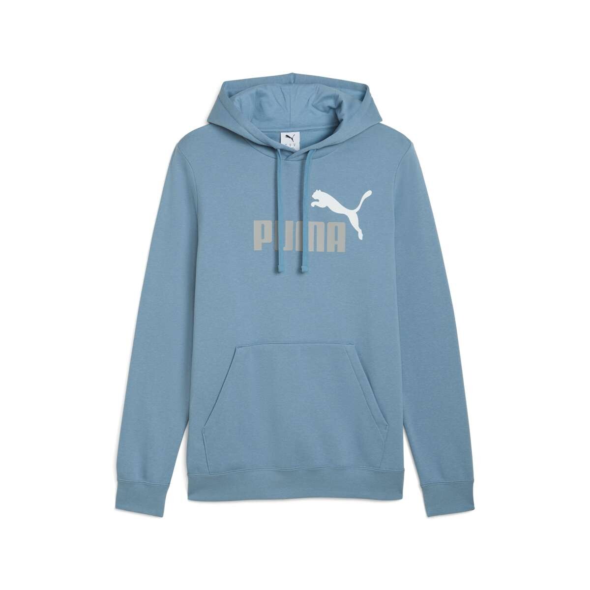 Campera Ess 2 Color N°1 Logo Hoodie Felpa de Hombre - Azul 