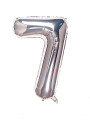 GLOBO NUMERO 7 PLATEADO