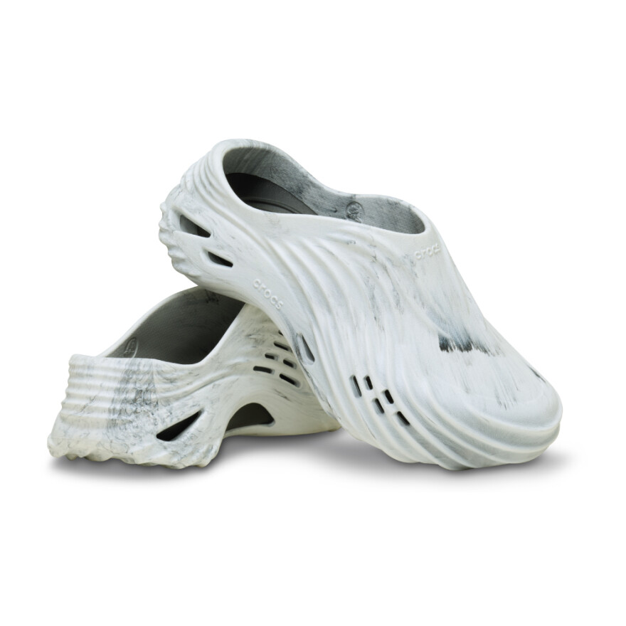 Crocs Echo Watercolor Marbled Wave - Unisex Black/white