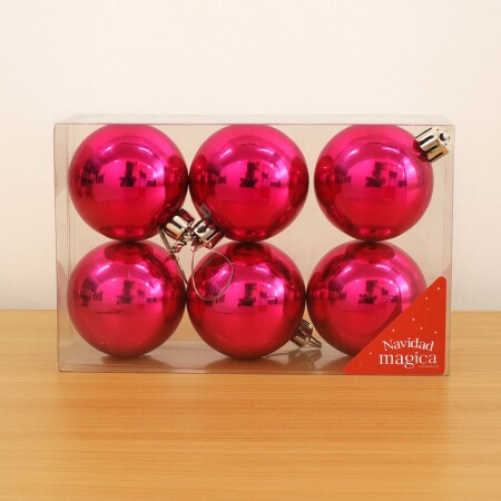 Chirimbolos Brillosos x6 Unidades Fucsia 6Cm Chirimbolos Brillosos x6 Unidades Fucsia 6Cm