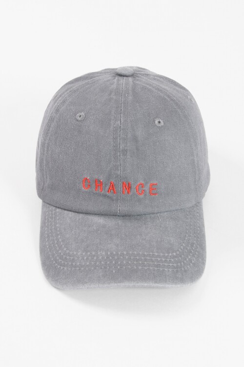 Cap chance bordado gris
