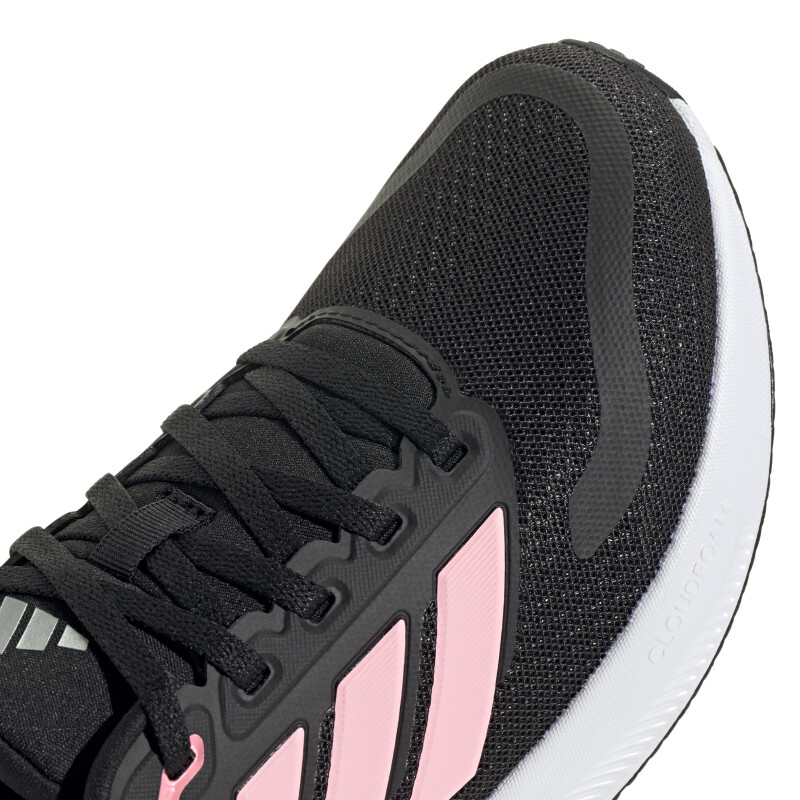 Championes de Niños Adidas Run Falcon 5 JRS Negro - Rosado - Palteado