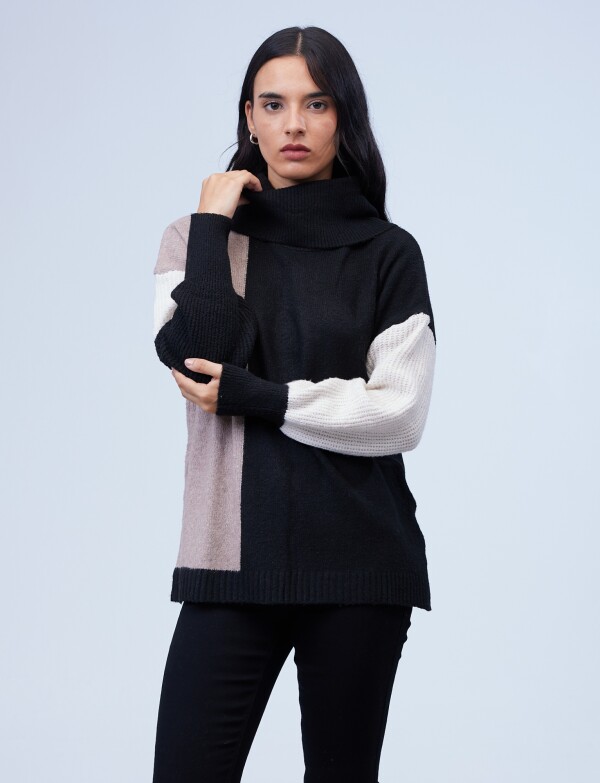Buzo Colorblock MULTI/TOSTADO
