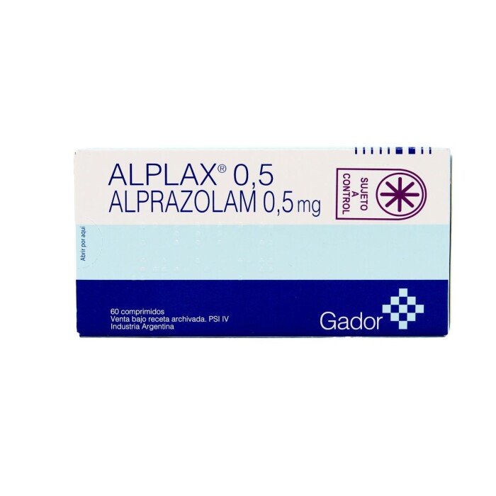 ALPLAX 0.50 MG. CJ X 60 COMP. única