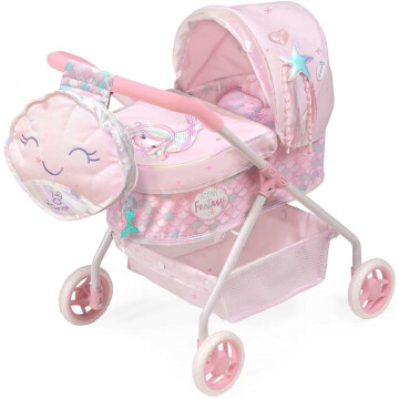 De Cuevas Coche Bebe Llorens Bolso Little Pet Osito Juguete Rosa Pastel