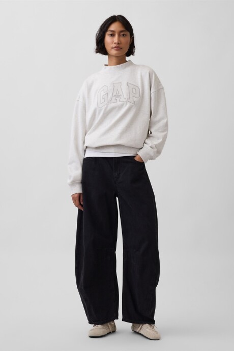 Buzo Deportivo Sin Flepa Mujer Pale Grey Heather Bc01