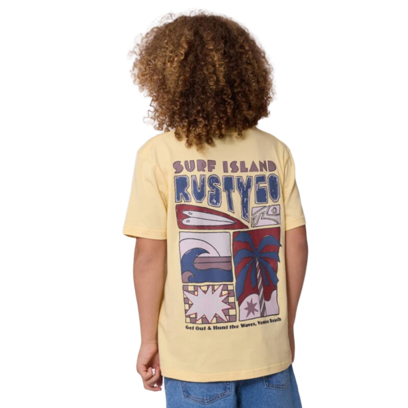 Remera Rusty Vertuna Niño - Amarillo Remera Rusty Vertuna Niño - Amarillo