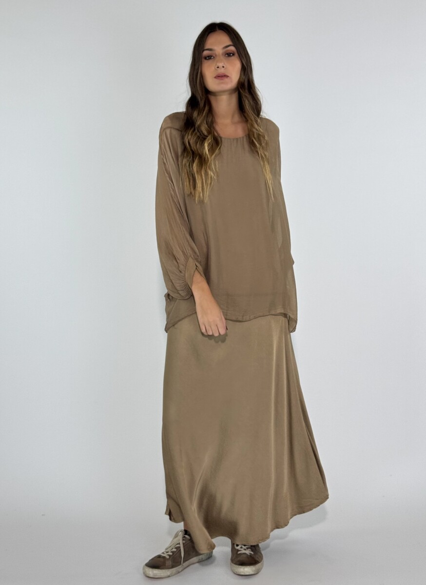 POLLERA IMPALA - CAMEL 