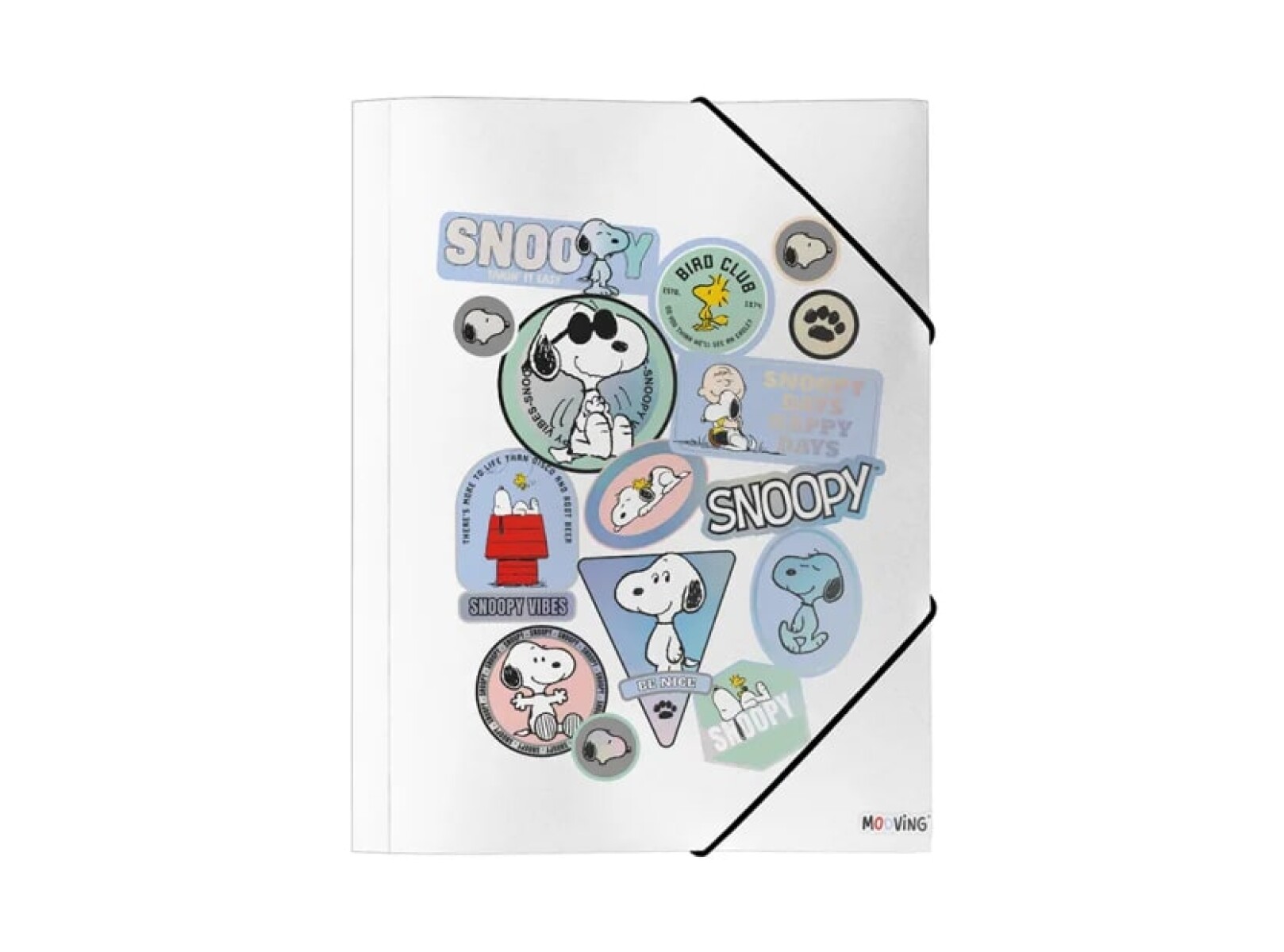 Carpeta con Elastico Licencias - Snoopy Stickers 