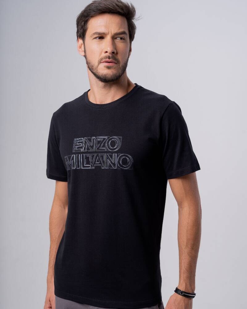 CAMISETA GRIS OSCURO Negro