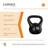Pesa Rusa Kettlebell 16 kg con terminación premium y calidad superior Pesa Rusa Kettlebell 16 kg con terminación premium y calidad superior