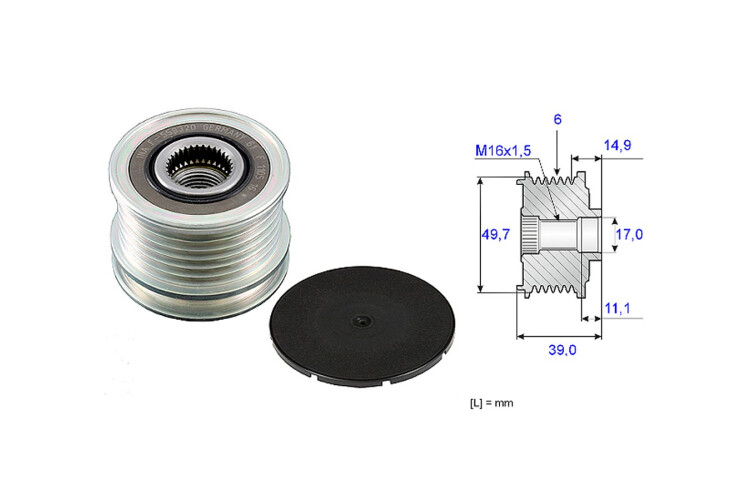 Polea Alternador Marcha Libre Mercedes Benz Sprinter 313Cdi 413 Cdi Doble Rueda Trasera/Sprinter 313Cdi 413 Cdi Rueda Sencilla T Polea Alternador Marcha Libre Mercedes Benz Sprinter 313Cdi 413 Cdi Doble Rueda Trasera/Sprinter 313Cdi 413 Cdi Rueda Sencilla T