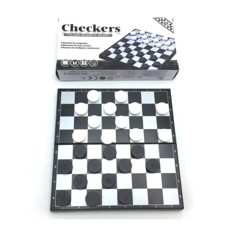 Juego de Mesa Damas Tablero Magnético Portable 001