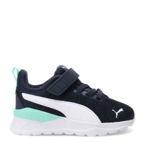 Championes de Niños Puma Anzarun Lite Azul Marino - Blanco - Verde