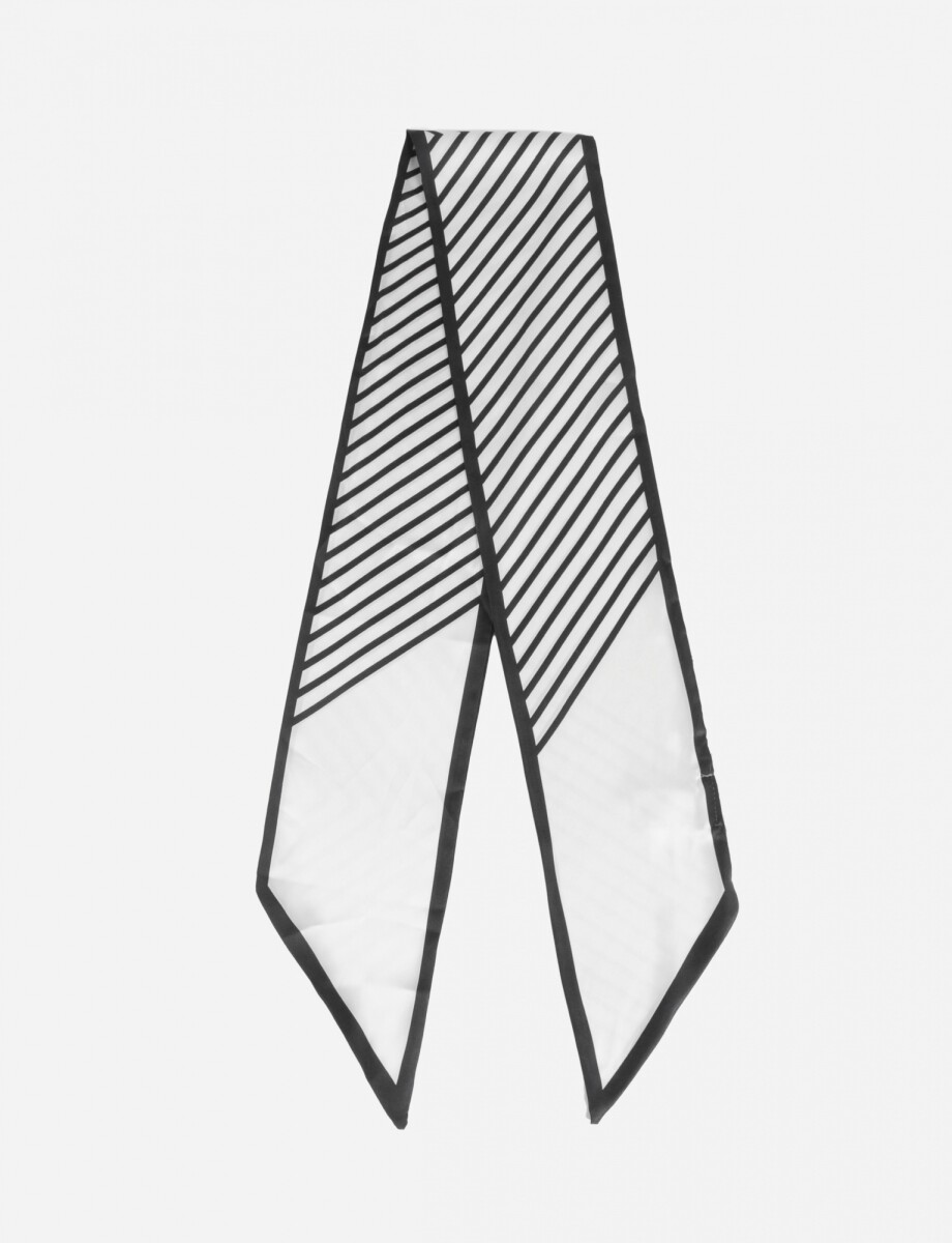 Pañuelo corbatero estampado - crudo 
