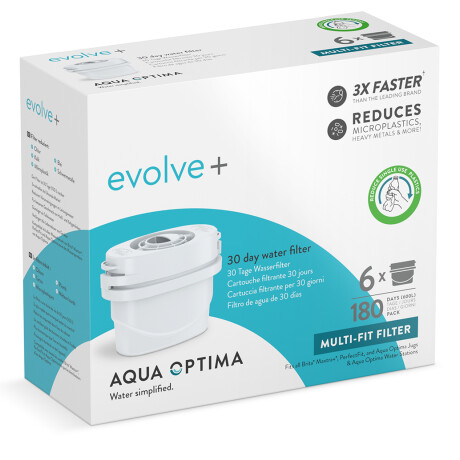 PACK DE 6 FILTROS EVOLVE AQUA OPTIMA BLANCO