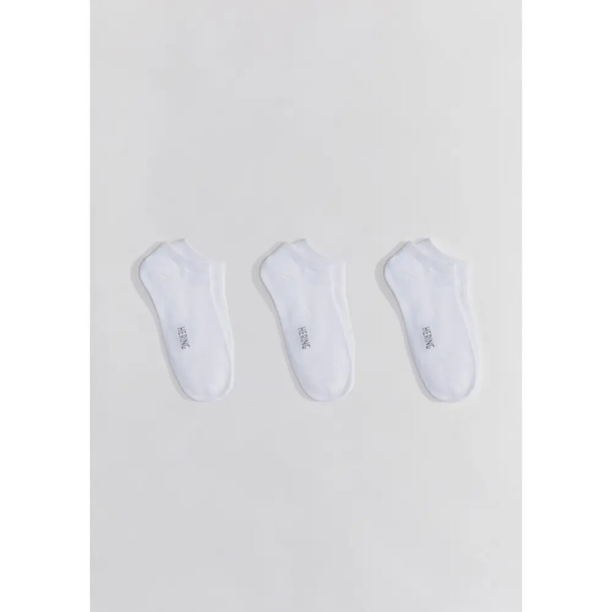 KIT COM 3 PARES MEIAS UNISSEX - BRANCO 