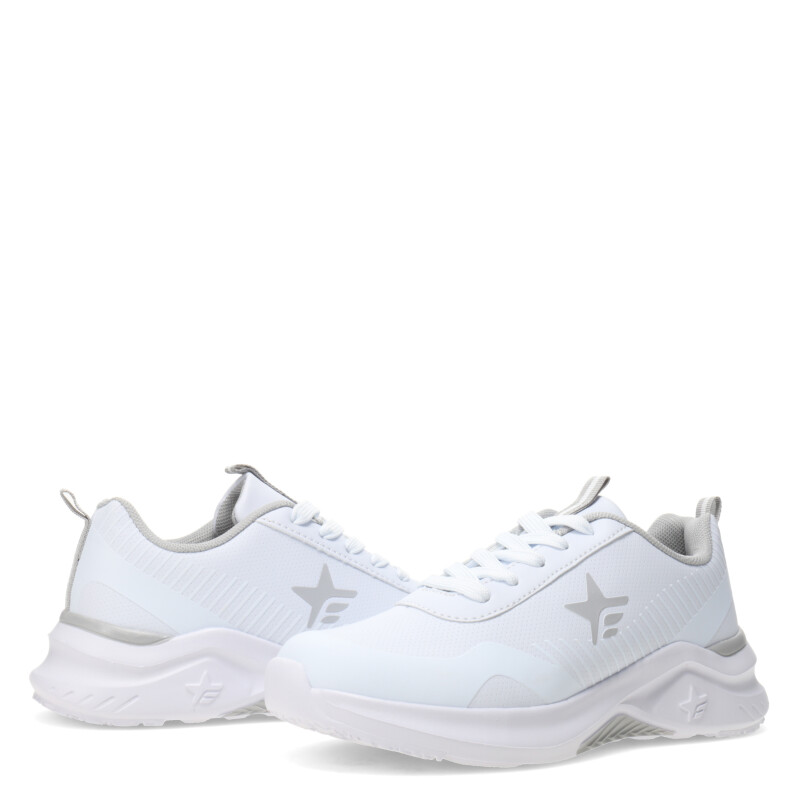 Championes de Niños Footy New Harvad Blanco - Gris