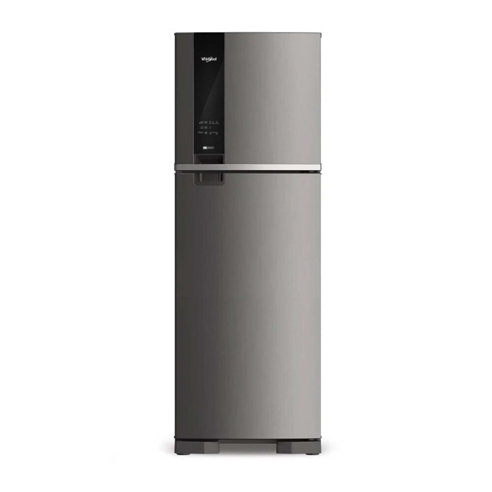 HELADERA TOP MOUNT FRIO SECO 375-LITROS GRIS WHIRLPOOL WRM45BKDWC