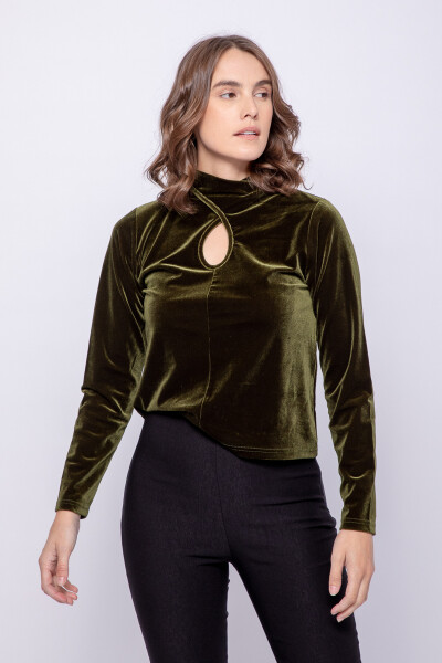 TOP IDILIA Verde Militar