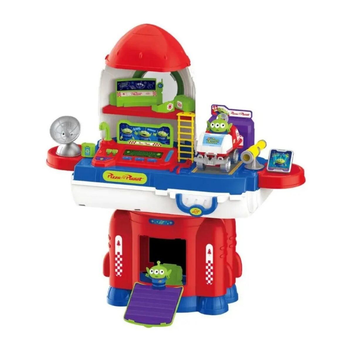Estación de Cohetes Disney Pixar Buzz Lightyear 3 en 1 - ROJO 