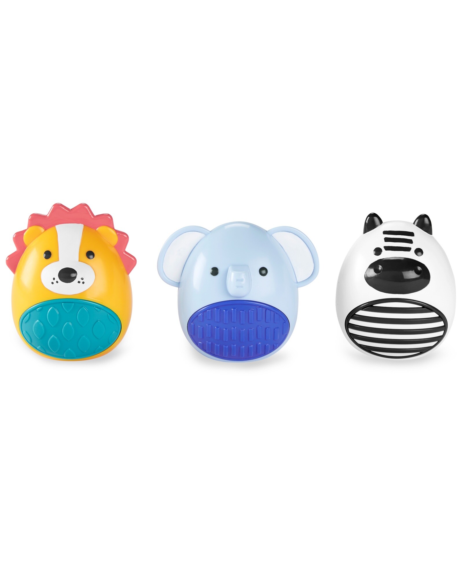 Set tres sonajeros, diseño animales Sin color