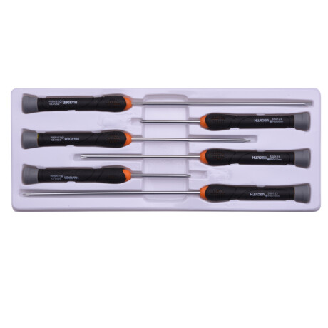 JUEGO DE DESTORNILLADORES DE PRECISION CRV 6 PZAS HARDEN ++ Sin color