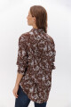 CAMISA JULIETA FLORES CHOCOLATE