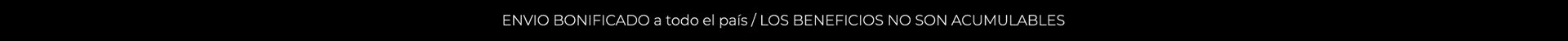 BENEFICOS NO ACUMULABLES