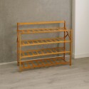 ZAPATERA ORGANIZADOR 4 ESTANTES DE BAMBU PLEGABLE 68X23X60CM ZAPATERA ORGANIZADOR 4 ESTANTES DE BAMBU PLEGABLE 68X23X60CM
