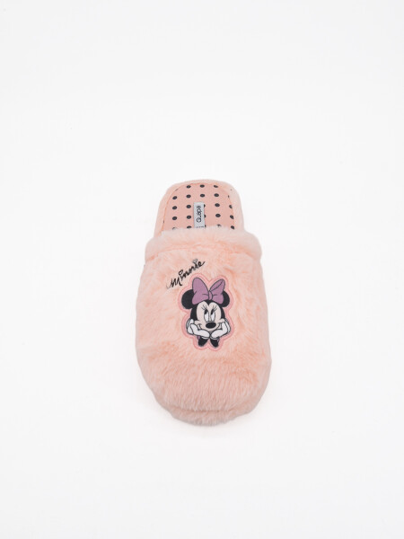 PANTUFLA MINNIE ROSADO.
