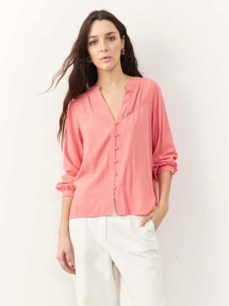 CAMISA D.CASSIN PERLINA CORAL