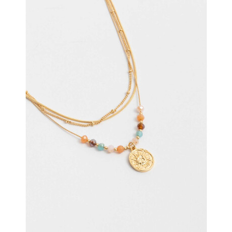 Collar Con Medallita Dorado