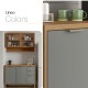 JUEGO DE COCINA 2 MODULOS Y MESADA MDF LINEA COLORS FREIJO Y VERDE