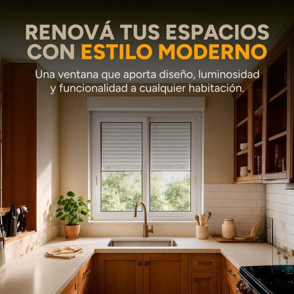 Ventana de PVC Blanco 120 X 100 Con Persiana Corrediza Ventana de PVC Blanco 120 X 100 Con Persiana Corrediza
