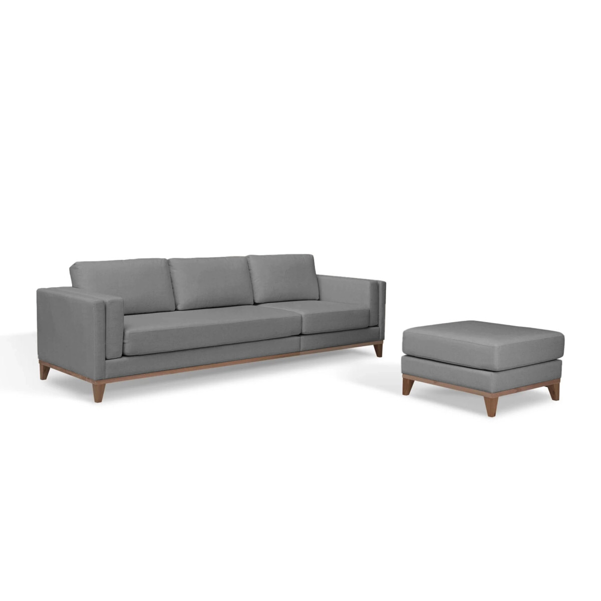 SILLÓN CON CHAISE - MÁS DE 4 CUERPOS TELA-PREMIUM GRIS EASY CLEAN LUXOR GRIS OSC 