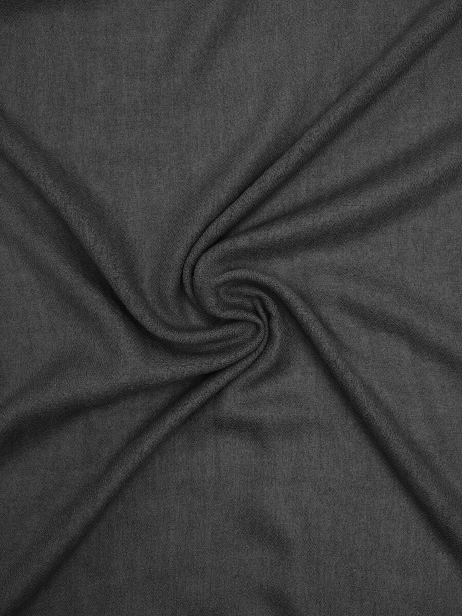 Pashmina De Lana Con Flecos gris